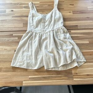 Cream Sleeveless romper